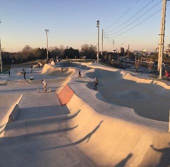 skatepark overview sunset sq