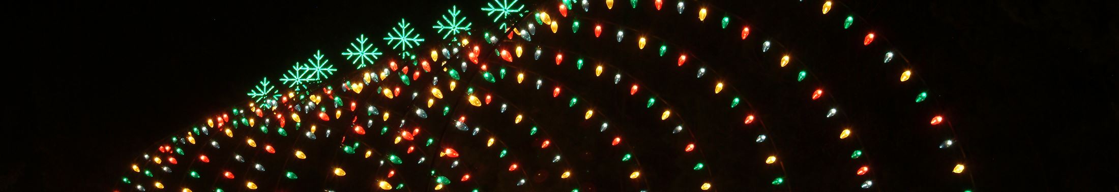 Multi colored Christmas lights