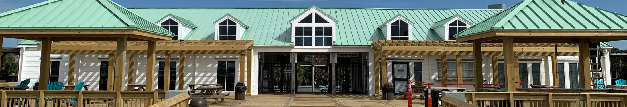 The observation deck of the Folly Beach Pier