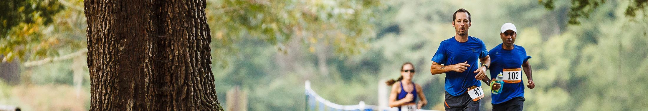 Runners on the course at the Lowcountry Trail Half Marathon and 5K