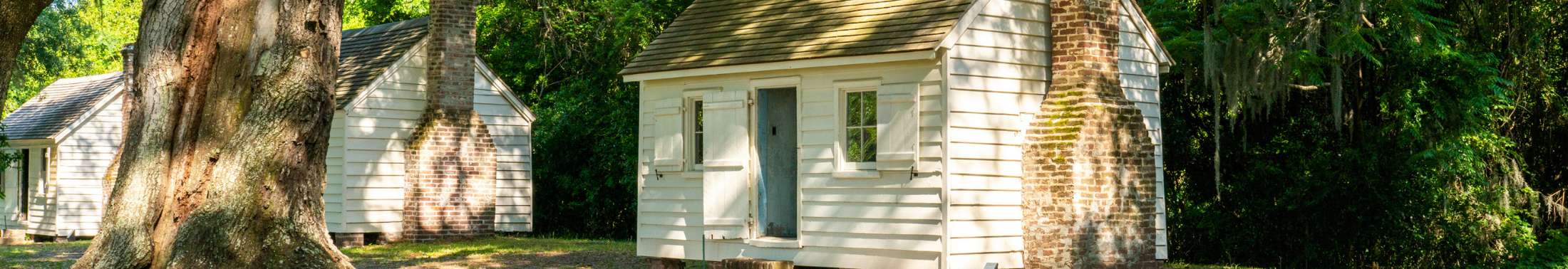 View of the slave residences at McLeod Plantation Historic Site