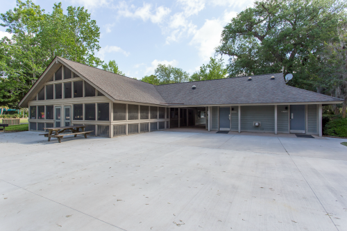 Exterior of the Picnic Shelter at James Island County Park