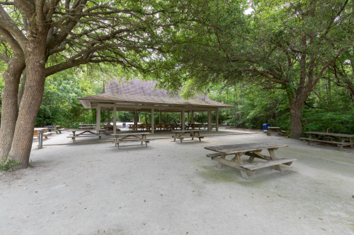 Exterior of Wando Shelter at James Island County Park