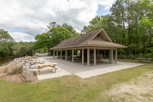 Exterior of Wappoo Shelter at James Island County Park
