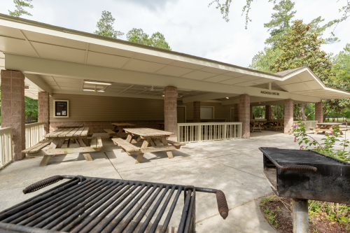 Exterior of Magnolia Shelter at Wannamaker County Park